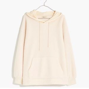 Madewell Resourced Fleece Bubble Sleeve Hoodie Sweatshirt
